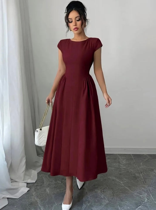 Backless A Line Dress