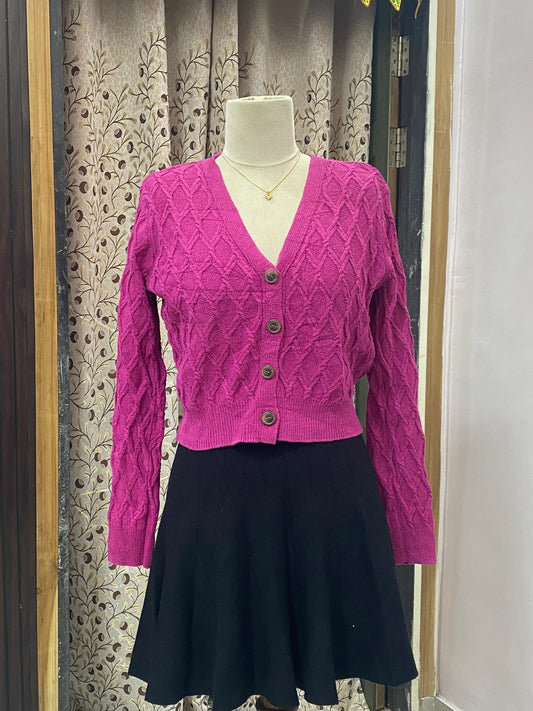 Berry Crush Knit Cardigan